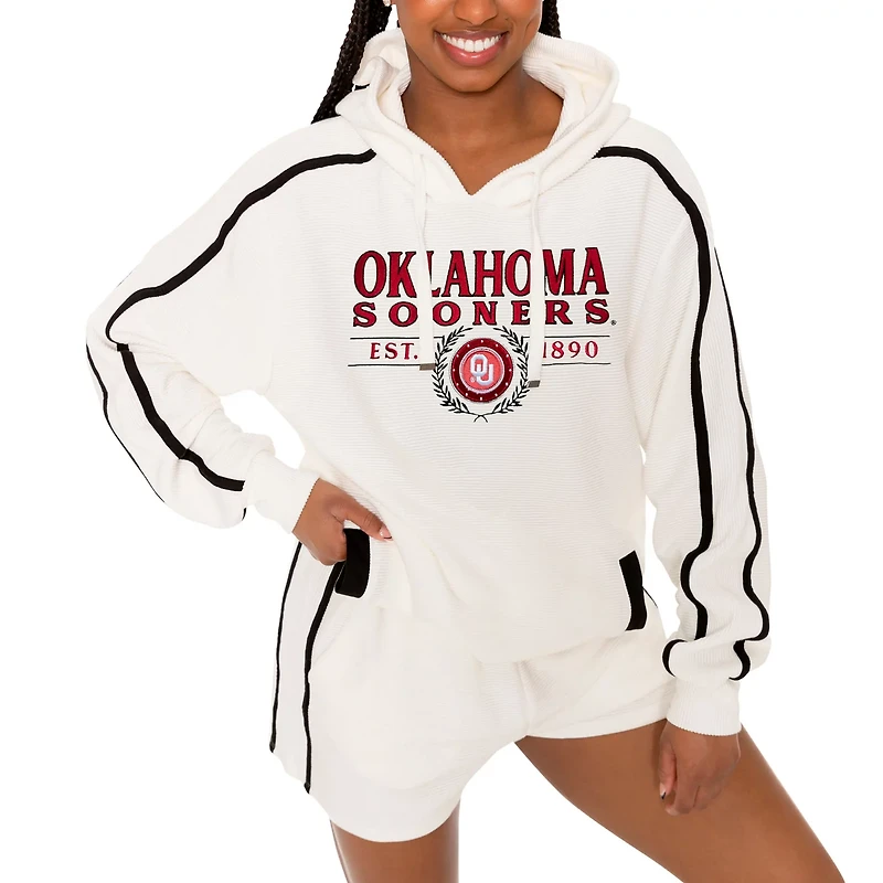Gameday Couture Oklahoma Sooners Down Set Go Pullover Hoodie and Shorts
