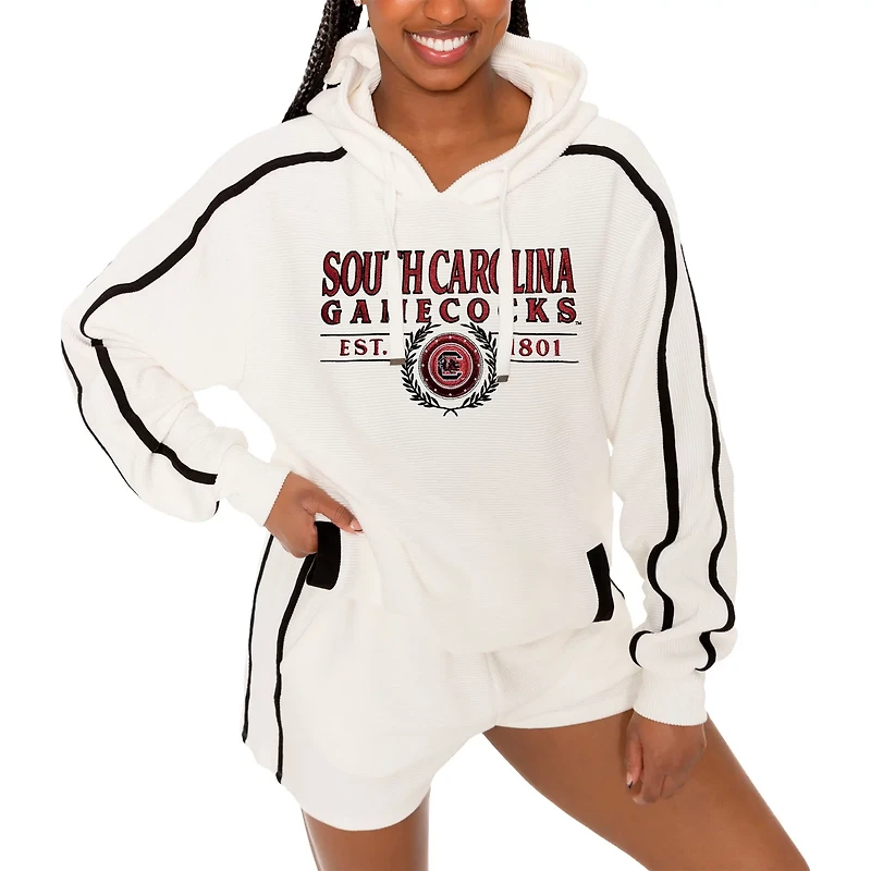 Gameday Couture South Carolina Gamecocks Down Set Go Pullover Hoodie and Shorts