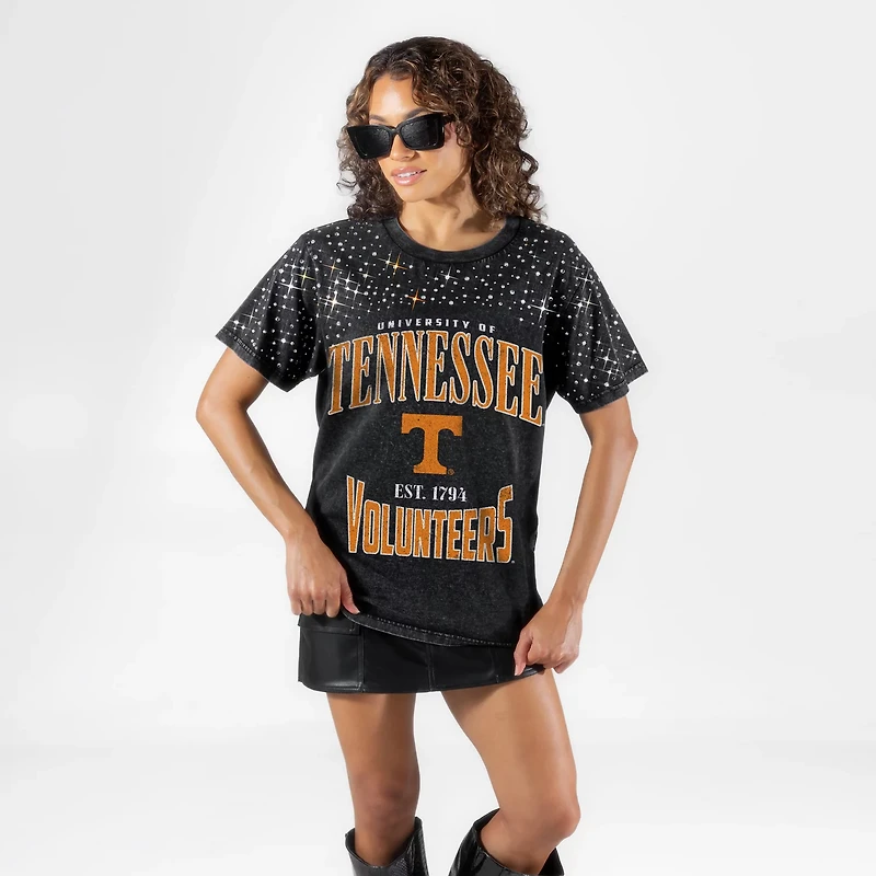 Gameday Couture Tennessee Volunteers the Zone Washed Micro Rhinestone T-Shirt