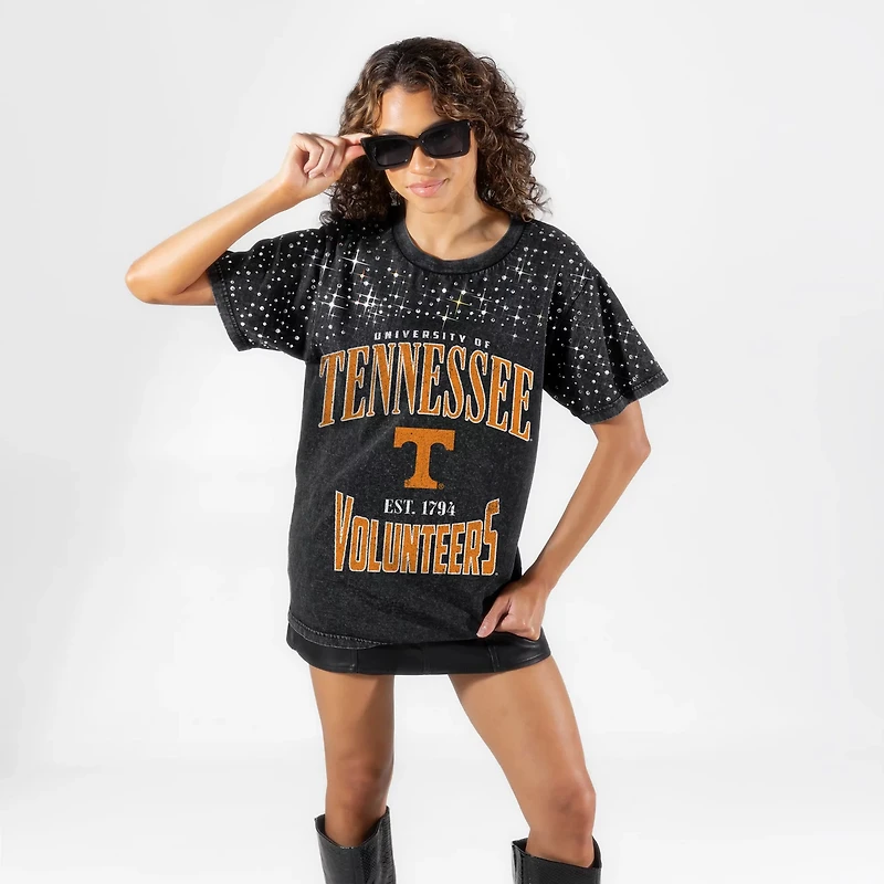 Gameday Couture Tennessee Volunteers the Zone Washed Micro Rhinestone T-Shirt