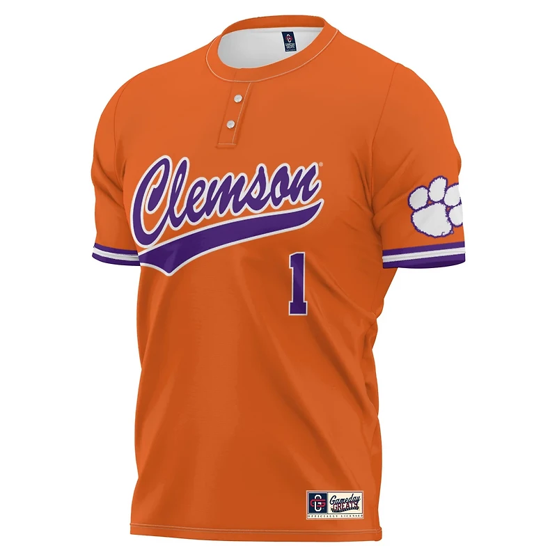 GameDay Greats 1 Clemson Tigers Lightweight Softball Jersey