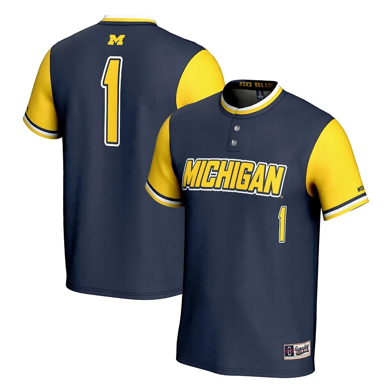 GameDay Greats 1 Michigan Wolverines Lightweight Softball Jersey