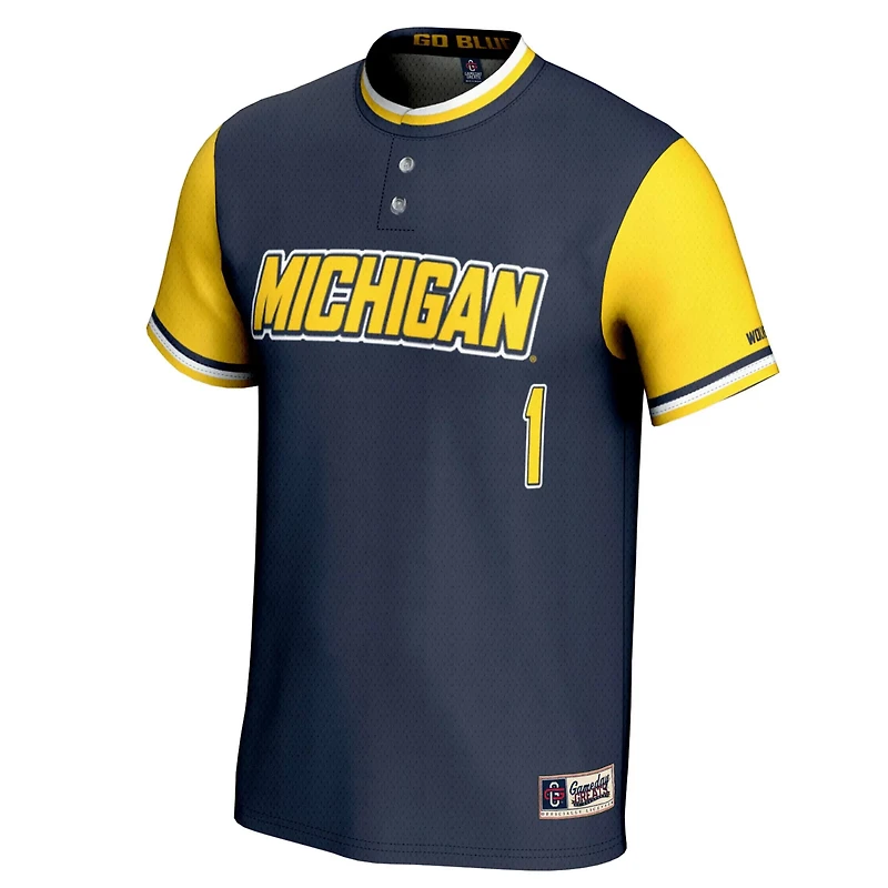 GameDay Greats 1 Michigan Wolverines Lightweight Softball Jersey
