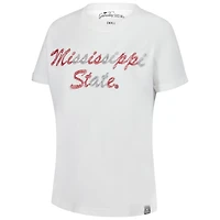 Gameday Social Mississippi State Bulldogs Hand Sewn Beaded Script T-Shirt