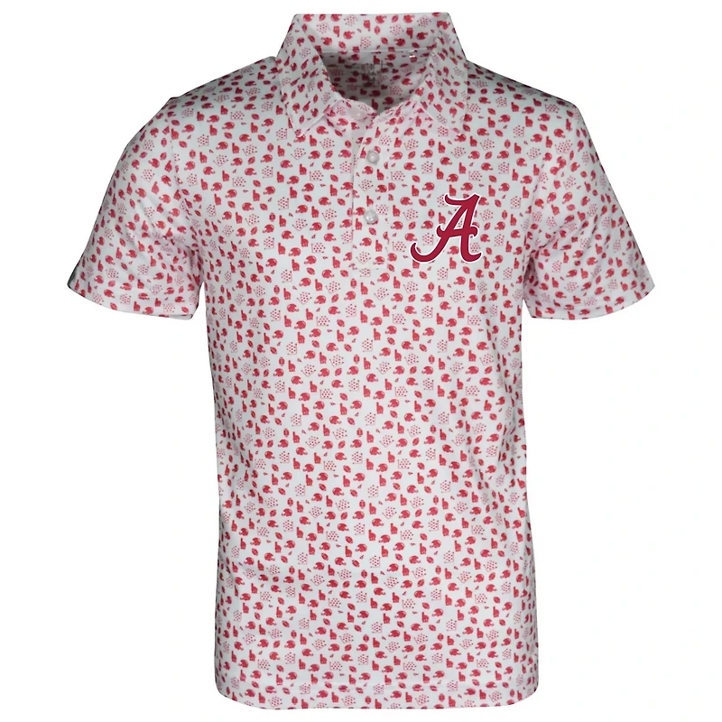 Garb Alabama Crimson Tide Earnest Allover Print Polo