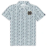 Garb Navy Notre Dame Fighting Irish Tom Allover Print Performance Polo