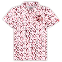 Garb Scarlet Ohio State Buckeyes Tom Allover Print Performance Polo