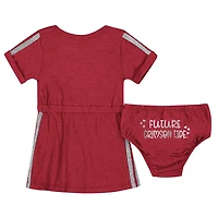Girls Newborn  Colosseum Alabama Tide Xur Dress and Bloomer Set