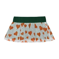 Girls Newborn  Miami Hurricanes Two-Piece Love My Team Bodysuit Skirt Set