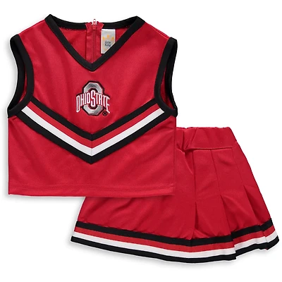 Girls Ohio State Buckeyes Two-Piece Cheer Set