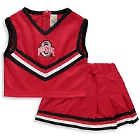 Girls Ohio State Buckeyes Two-Piece Cheer Set