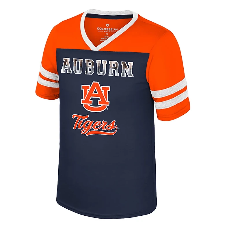 Girls Youth Colosseum Auburn Tigers Princess Bubblegum Bling T-Shirt