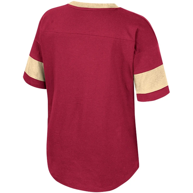 Girls Youth Colosseum Florida State Seminoles Tomika Tie-Front V-Neck T-Shirt