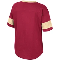 Girls Youth Colosseum Florida State Seminoles Tomika Tie-Front V-Neck T-Shirt