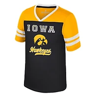 Girls Youth Colosseum Iowa Hawkeyes Princess Bubblegum Bling T-Shirt