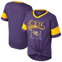 Girls Youth Colosseum LSU Tigers Frontier Tie Front T-Shirt
