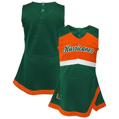 Girls Youth Miami Hurricanes Cheer Captain Jumper Dress