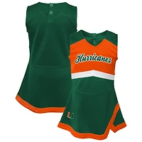 Girls Youth Miami Hurricanes Cheer Captain Jumper Dress