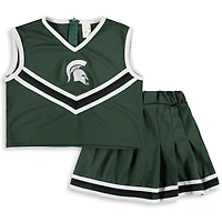 Girls Youth Michigan State Spartans Two-Piece Cheer Set