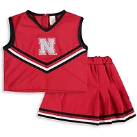 Girls Youth Nebraska Huskers Two-Piece Cheer Set