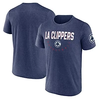 Heather LA Clippers Block Practice Performance T-Shirt