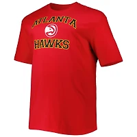 Heathered Gray Atlanta Hawks Big  Tall Heart Soul T-Shirt
