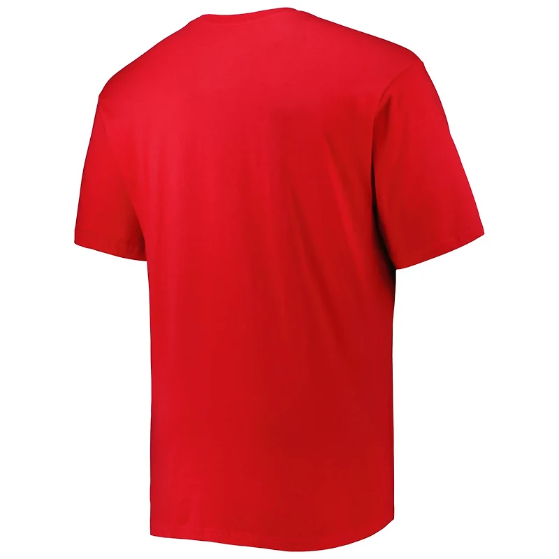 Heathered Gray Atlanta Hawks Big Tall Heart Soul T-Shirt