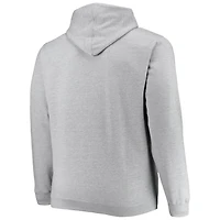 Heathered Gray Chicago Bulls Big  Tall Heart  Soul Pullover Hoodie