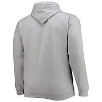 Heathered Gray Memphis Grizzlies Big  Tall Heart Soul Pullover Hoodie