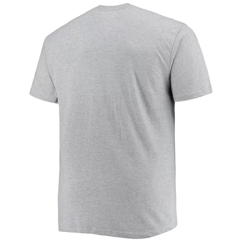 Heathered Gray New York Knicks Big Tall Heart Soul T-Shirt