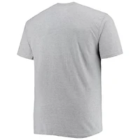Heathered Gray New York Knicks Big  Tall Heart Soul T-Shirt