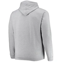 Heathered Gray Philadelphia 76ers Big  Tall Heart Soul Pullover Hoodie