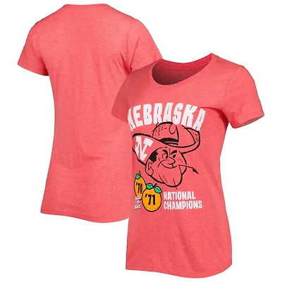 Homefield Nebraska Huskers Vintage National Champions Tri-Blend T-Shirt