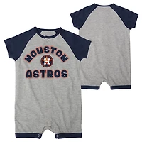 Houston Astros Extra Base Hit Raglan Full-Snap Romper