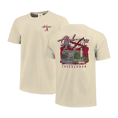 Image One Alabama Crimson Tide Comfort Colors Hand-Drawn Campus Stack T-Shirt