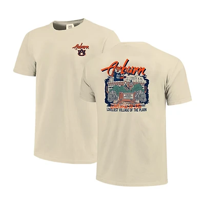Image One Auburn Tigers Comfort Colors Hand-Drawn Campus Stack T-Shirt