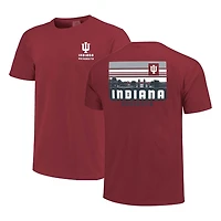 Indiana Hoosiers Striped Campus Skyline T-Shirt