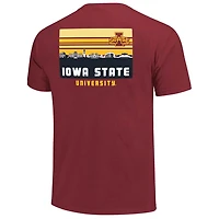 Iowa State Cyclones Striped Campus Skyline T-Shirt