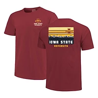 Iowa State Cyclones Striped Campus Skyline T-Shirt