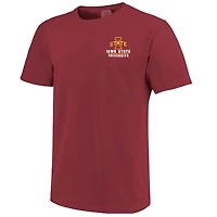 Iowa State Cyclones Striped Campus Skyline T-Shirt