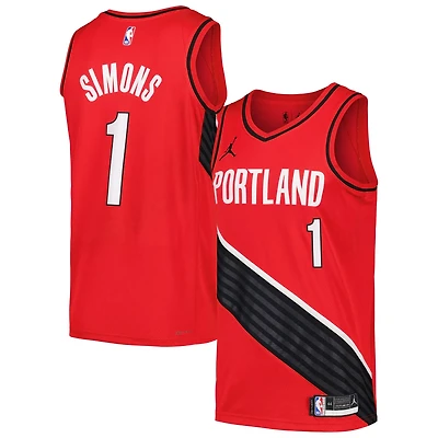 Jordan Brand Anfernee Simons Portland Trail Blazers Swingman Player Jersey - Statement Edition