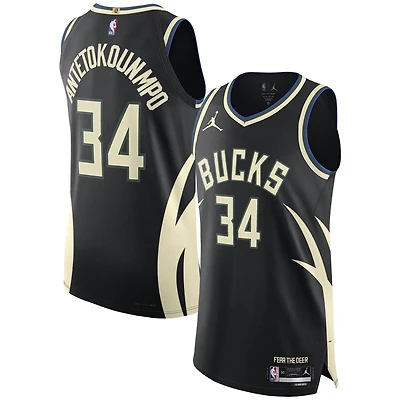 Jordan Brand Giannis Antetokounmpo Milwaukee Bucks Authentic Player Jersey - Statement Edition