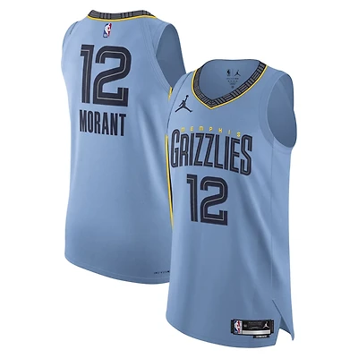 Jordan Brand Ja Morant Light Memphis Grizzlies Authentic Player Jersey - Statement Edition