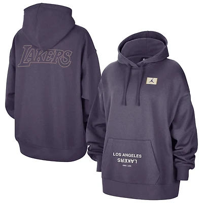 Jordan Brand Los Angeles Lakers Courtside Statement Edition Oversize Pullover Hoodie