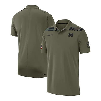 Jordan Brand Michigan Wolverines 2023 Sideline Coaches Military Pack Performance Polo