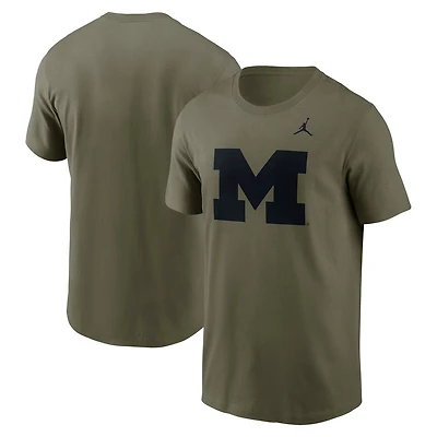 Jordan Brand Michigan Wolverines 2024 Military Appreciation Tonal Logo Performance T-Shirt