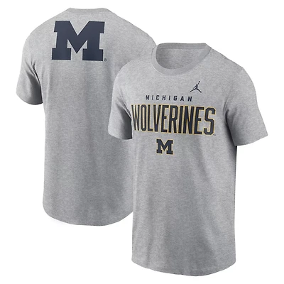 Jordan Brand Michigan Wolverines Campus 2-Hit Primary Mascot T-Shirt