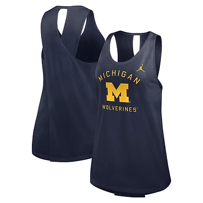 Jordan Brand Michigan Wolverines Primetime Open Back Tank Top