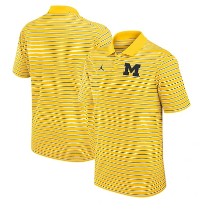 Jordan Brand Michigan Wolverines Primetime Victory Striped Performance Polo