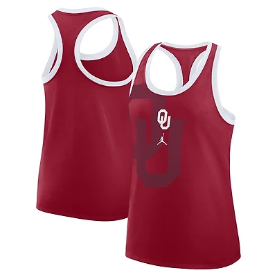 Jordan Brand Oklahoma Sooners Primetime Racerback Tri-Blend Tank Top